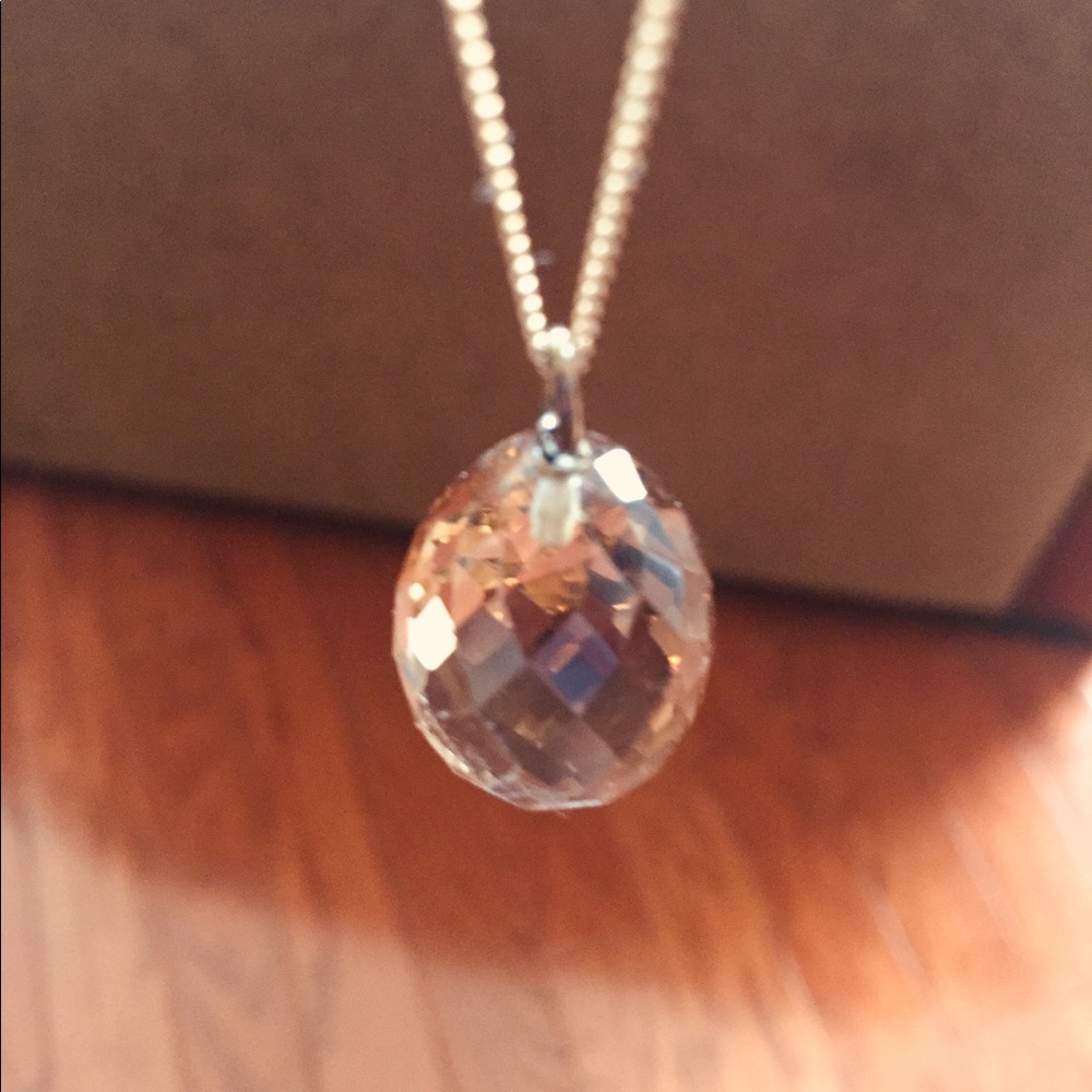 🍁Amber faceted necklace🌻🌾